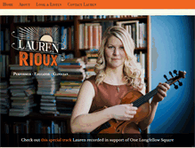 Tablet Screenshot of laurenrioux.com